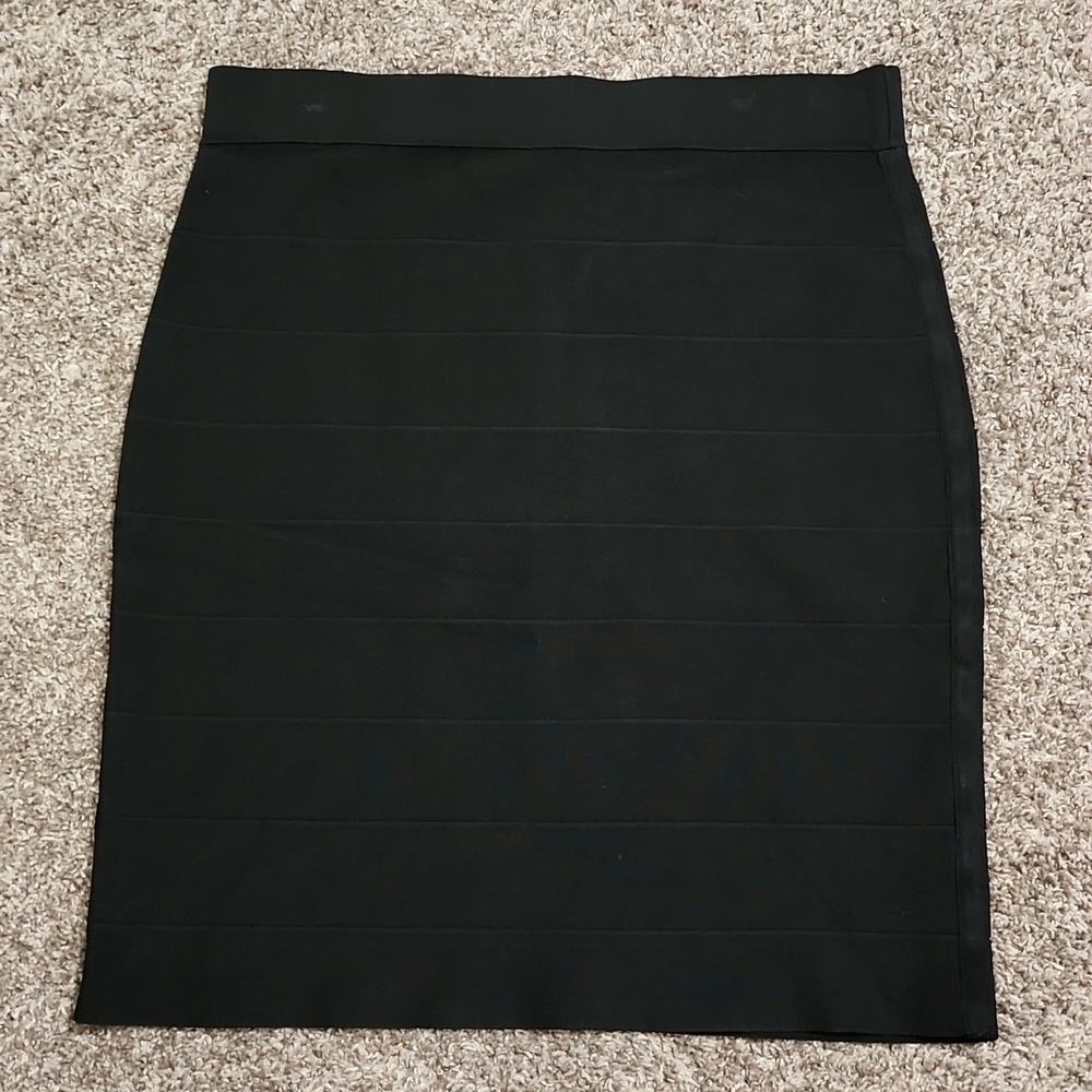 WHBM Black Pencil Skirt Large - Picture 1 of 7